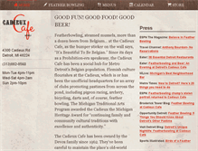 Tablet Screenshot of cadieuxcafe.com